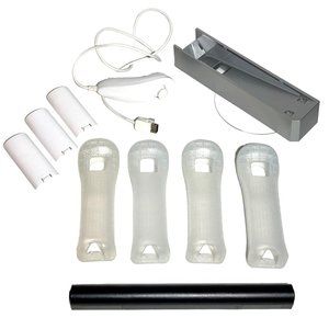 Nintendo Wii Nunchuk RVL-001 Base RVL-017 Controller Covers + Activision Sensor